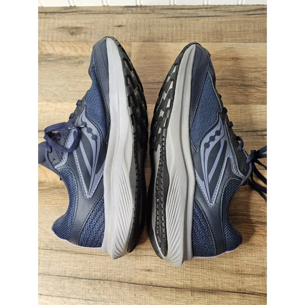 Saucony Cohesion 17 Navy Blue Running Sneakers Women's Size 8
